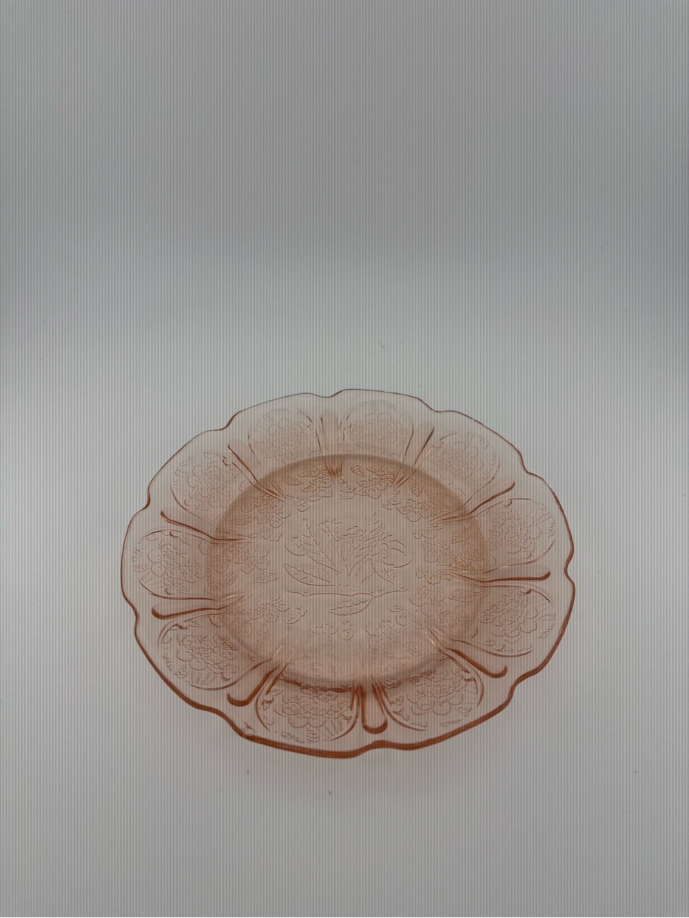 Pink Depression Glass Jeanette Glass Plate Cherry Blossom Pink 6”